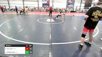 120 lbs Rr Rnd 1 - Elijah Scriven, Team Gotcha vs Justin Williamson, Team Shutt Emperor Penguin