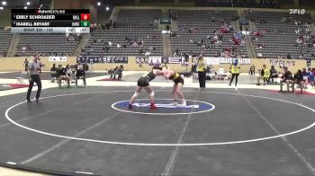 132 lbs 5th Place Match - Emily Schroader, Bullitt East vs Isabell Bryant, Harrison County