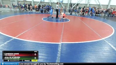 160 lbs Round 2 - Ayiia Blackburn, Warden Elite Wrestling vs Cameron Hawk, Toro World Club