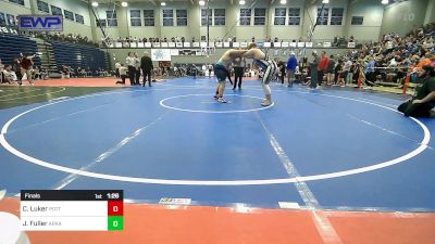 285 lbs Final - Caleb Luker, Pottsville Apache Youth Wrestling vs James Fuller, Arkansas