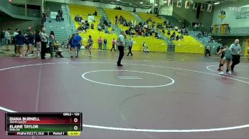 120 lbs Cons. Semi - Elaine Taylor, Barlow vs Diana Burnell, South Salem