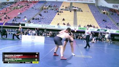 197 lbs Round 1 (8 Team) - Grayson Starrett, Apprentice School vs Benjamin Hughes, Central Florida