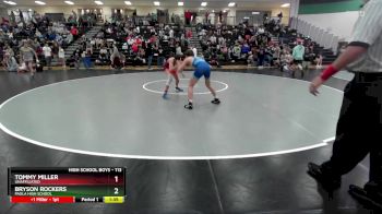 113 lbs Quarterfinal - Bryson Rockers, Paola High School vs Tommy Miller, Unaffiliated