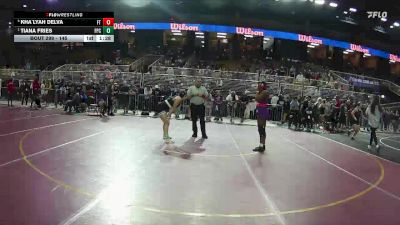 145 lbs Semifinal - Tiana Fries, Flagler Palm Coast vs Kha`Lyah Delva, Ft Pierce Central