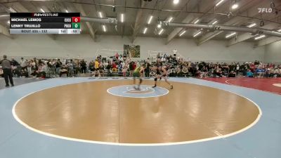 132 lbs Cons. Round 1 - Michael Lemos, Colorado Springs Christian vs Lenny Trujillo, Pueblo County