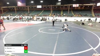 54 lbs Consi Of 4 - Adrian Ramos, Chagolla Trained vs Brock Holiday, Stout Wrestling Academy