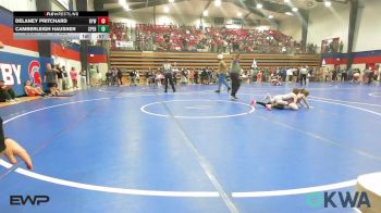 67 lbs Quarterfinal - Delaney Pritchard, Bristow Elementary Wrestling Club vs Camberleigh Hausner, Sperry Wrestling Club