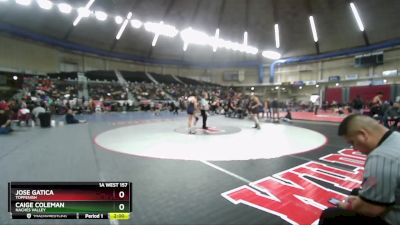 1A West 157 lbs Semifinal - Jose Gatica, Toppenish vs Caige Coleman, Naches Valley