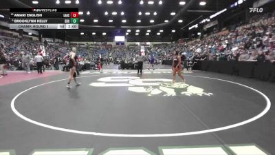 130 lbs Champ. Round 1 - Brooklynn Kelly, Great Bend Hs vs Amari English, Lansing HS