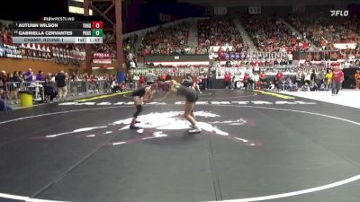 120 lbs Champ. Round 1 - Autumn Wilson, Tonganoxie Hs vs Gabriella Cervantes, Pratt HS