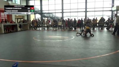 86 lbs 1st Place Match - Gable Riniker, Immortal Athletics WC vs Carson Olmstead, McDominate Training Center