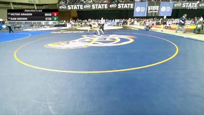 Boys 1A 106 lbs Cons. Round 2 - Sam Brown, Seton Catholic vs Victor Aragon, Omak
