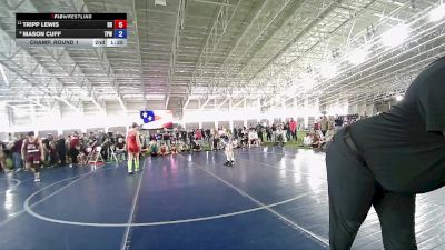138 lbs Champ. Round 1 - Tripp Lewis, Ridgeline Riverhawks vs Mason Cuff, Team Prestige Wrestling