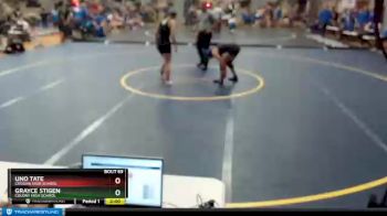 119 lbs Round 4 - Grayce Stigen, Colony High School vs Uno Tate, Chugiak High School