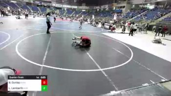 130 lbs Quarterfinal - Braden Dunlap, Shamrock WC vs Landin Lamberth, Rebel WC