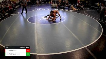 121 lbs 1st Place Match - Leyton Zacherl, Commodore Perry Hs vs Micah Rodriguez, Northwestern Hs