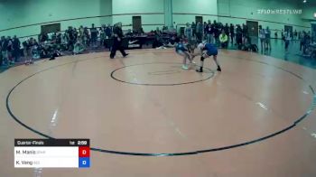 100 lbs Quarterfinal - Mary Manis, Spartan RTC FL vs Karina Vang, Red Wave Wrestling