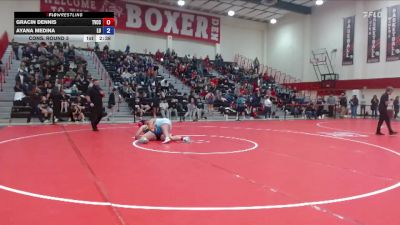 160 lbs Cons. Round 3 - Gracin Dennis, Treasure Valley Community College vs Ayana Medina, Linfield University