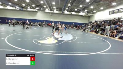 184 lbs Consi Of 8 #1 - Luke Burns, Wesleyan vs Lou Paradiso, Johnson & Wales