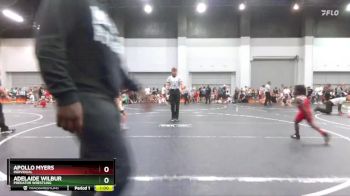 50 lbs Quarterfinal - Adelaide Wilbur, Predator Wrestling vs Apollo Myers, Individual