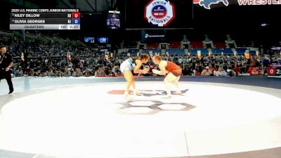 170 lbs Quarters - Kiley Dillow, Kansas vs Olivia Georges, New Jersey