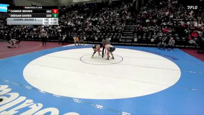 3A 165 lbs Champ. Round 1 - Deegan Davies, Canyon View vs Conner Brown, Summit Academy