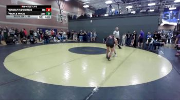 138 lbs Cons. Round 2 - Kamiah Cummings, Emmett Wrestling Club vs Grace Price, St. Maries Wrestling Club