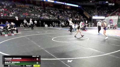 135 Class 2 lbs Quarterfinal - Maddie Johnson, Lafayette vs Bailey Bridges, Francis Howell