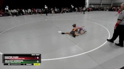 70 lbs Champ. Round 2 - Graham Sandoval, Cowboy Wrestling Club vs Hunter Marx, 605Grapplers Wrestling Club