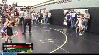 50 lbs Semifinal - Dylan Skeens, Miami Trace vs Tyson Williams, Zane Trace