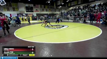 106 lbs Quarterfinal - Elijah Poe, Calvary Chapel S.A. vs Siraj Sidhu, Del Oro