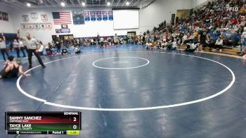 113 lbs Semifinal - Sammy Sanchez, Cheyenne East vs Tayce Lake, Campbell County