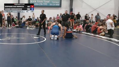 76 lbs Rr Rnd 5 - Stephanie Diaz Mendoza, NC United - W vs Jansen Derzanovich, Team Worldwide - W