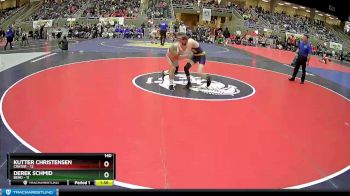 140 lbs Finals (8 Team) - Derek Schmid, Bend vs Kutter Christensen, Crater