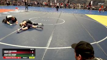 85 lbs Cons. Round 2 - Sawyer Webb, Chaska/Chanhassen vs Geno Reuvers, Forest Lake