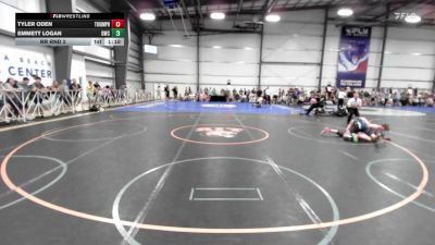 138 lbs Rr Rnd 2 - Tyler Oden, Triumph Black vs Emmett Logan, Doughboy Black
