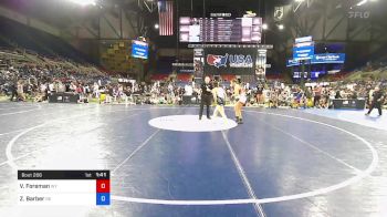 144 lbs Rnd Of 64 - Veil Foreman, Wyoming vs Zoey Barber, Nebraska