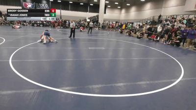 126 lbs Quarters - Brody Gossen, Berge Elite Wrestling Academy vs Isaiah Jones, Threestyle Wrestling Of Oklahoma