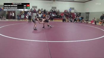 97-100 lbs 1st Place Match - Adalynn Whitman, Mount Vernon Girls vs Vayda Flannagan, West Delaware Girls
