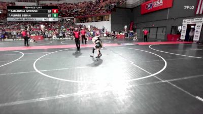 100 lbs Champ. Round 2 - Samantha Iverson, Durand vs Aubree Beran, Wittenberg-Birnamwood