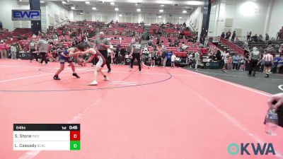 64 lbs Consi Of 4 - Slade Stone, Piedmont vs Layken Cassady, Blackwell Wrestling Club