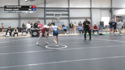 53 kg 3rd Place Match - Reagan Mathers, Valiant College Preparatory vs Timmery Condit, Pomona Wrestling Club Colorado