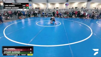 50 lbs Champ. Round 1 - Anthony Alvarado, All American Wrestling Club vs Abel Shirrell, El Paso Enforcers Wrestling Club