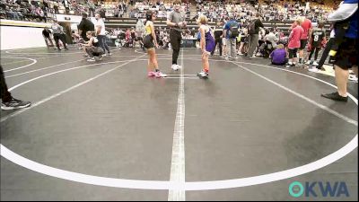 64 lbs Rr Rnd 3 - Brooklynn Smith, Chickasha Youth Wrestling vs Myla Dennis, OKC Saints Wrestling
