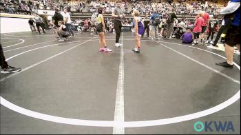64 lbs Rr Rnd 3 - Brooklynn Smith, Chickasha Youth Wrestling vs Myla Dennis, OKC Saints Wrestling