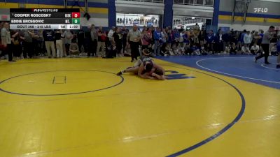 215 lbs R-32 - Cooper Roscosky, Kiski Area vs Eddie Ercegovic, Mt. Lebanon