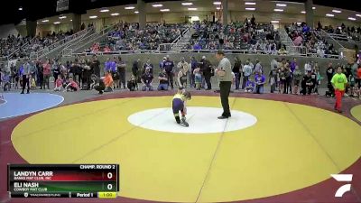 67 lbs Champ. Round 2 - Landyn Carr, Banks Mat Club, Inc vs Eli Nash, Cowboy Mat Club