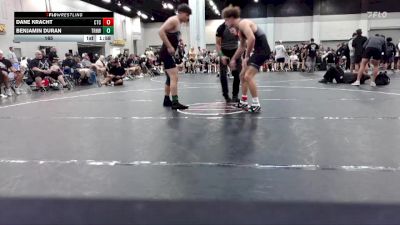 165 lbs Round 4 (6 Team) - Benjamin Duran, Top Rank Hawks Wrestling vs Dane Kracht, Circle Training Center