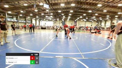 113 lbs Rr Rnd 3 - Blake Cronk, Journeymen Wrestling Blue vs Lucas Bauer, 84 Athletes Red