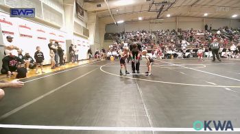 36-39 lbs Quarterfinal - Cutter Carson, Salina Wrestling Club vs Jace Bechtel, Skiatook Youth Wrestling